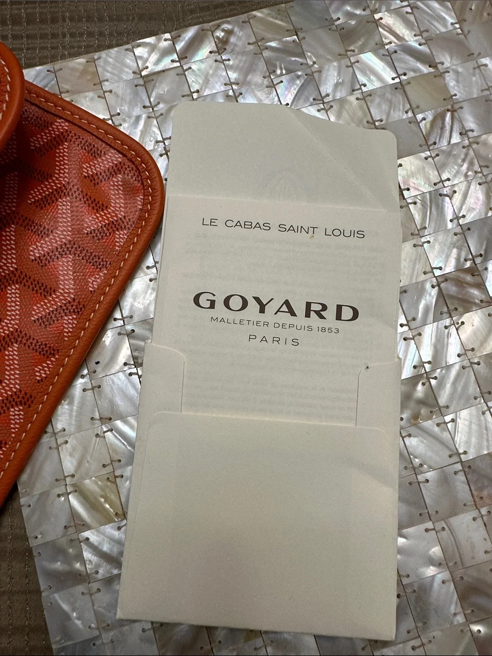 Goyard Coral Chevron Saint Louis Tote (PM)
